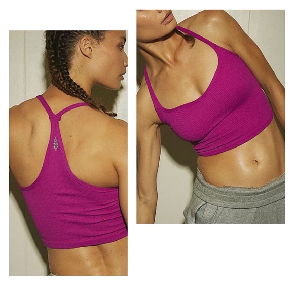 NEW! Free People Happiness Runs Sweetheart Neck Crop Top - XS/S - Picture 2 of 7